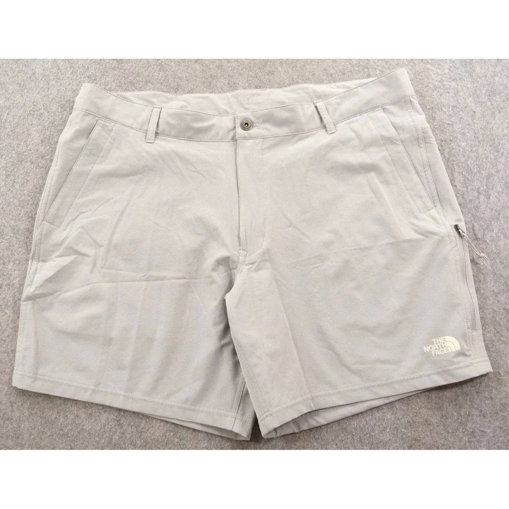 North Face Shorts Mens 40 Gray Rolling Sun Flat Front Packable Hiking Outdoors